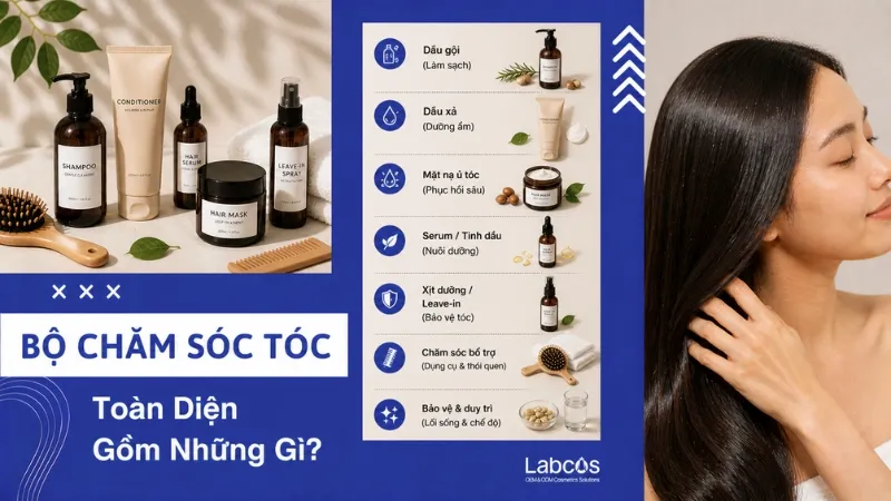 Bộ chăm sóc tóc toàn diện nên có những sản phẩm nào?