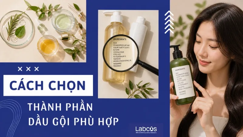 Cách chọn thành phần dầu gội phù hợp với từng loại tóc